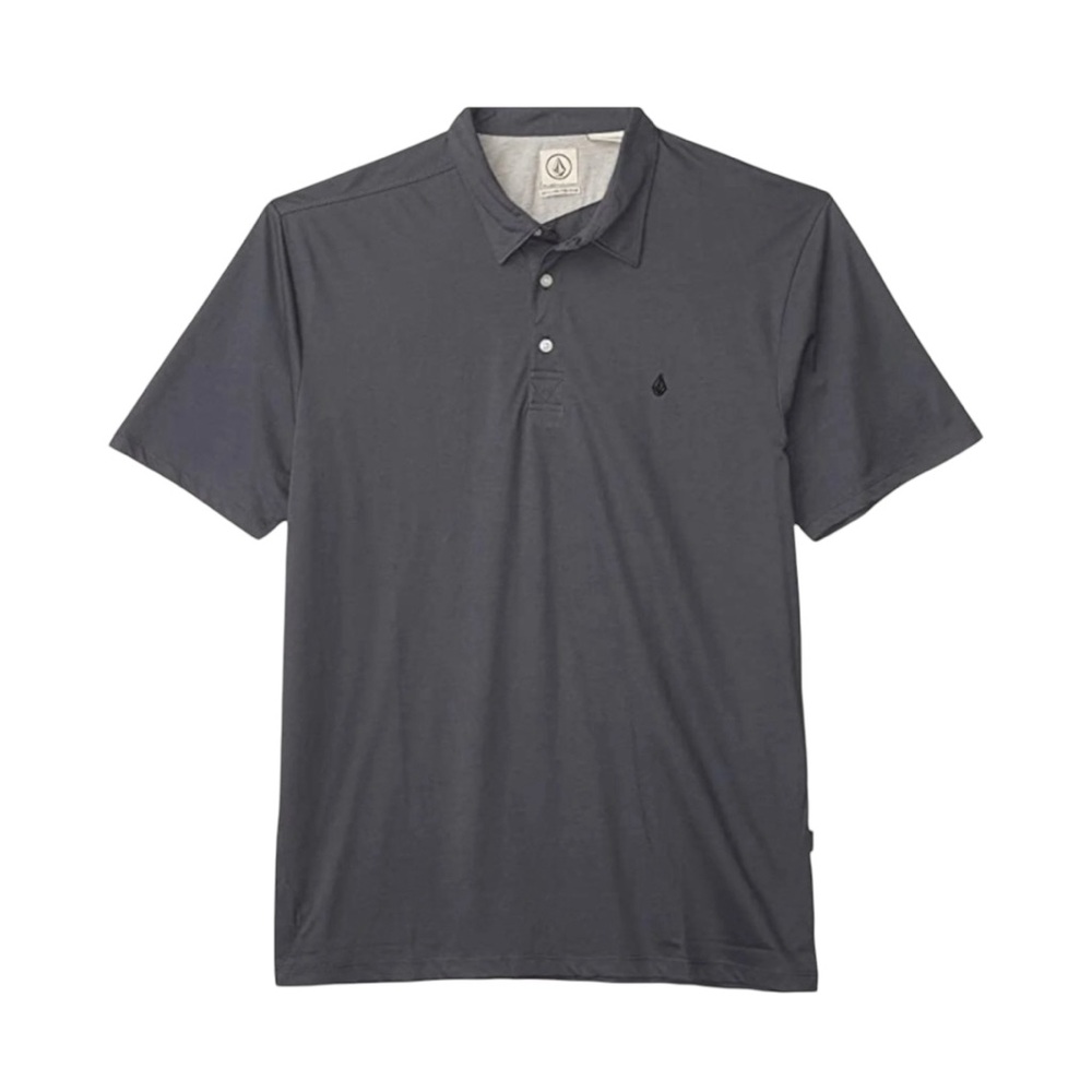 Volcom Men’s Polo Shirt in Charcoal Gray | Size Large
